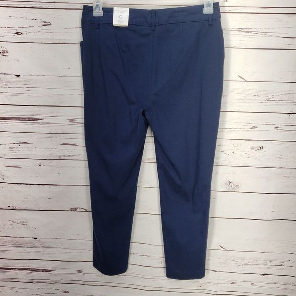Chico's Women's Navy Blue Perfect Stretch Slim Leg Ankle 570255765 Pants 0 4 - Picture 8 of 13